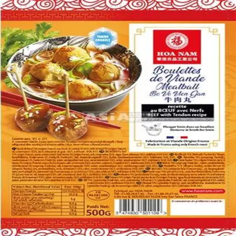 [Produit à date courte]Hoa Nam Boulettes de viande de boeuf avec tendon 500gDate de péremption2025/11/22