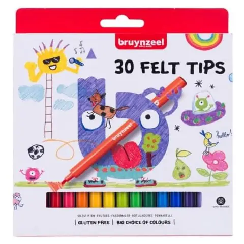 BRUYNZEEL Felt Tip Set 30 Colours