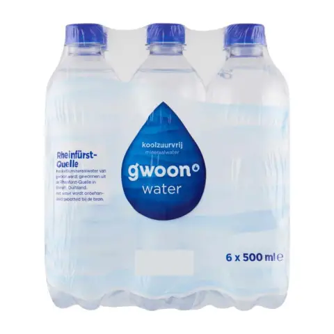 G'woon Mineralwasser ohne Kohlensäure 6×500ml [inkl. 0,90 € Pfand]