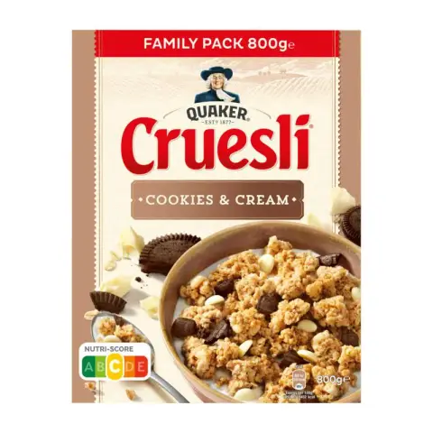Quaker Cruesli Biscuits et crème 800g