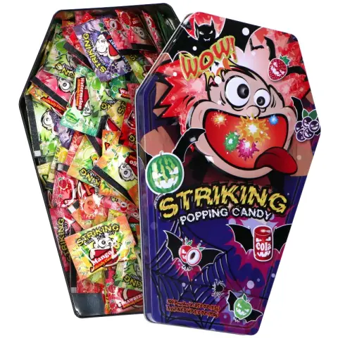 【Halloween】Striking Knisternde Süßigkeiten - Halloween Box - Sortiment (1,5g.x100 Beutel)