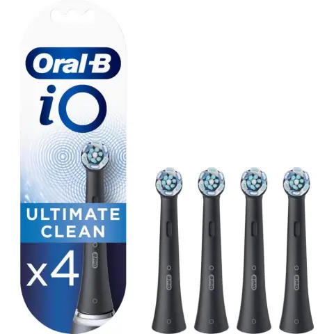 ORAL-B iO Ultimate Clean Ersatzbürsten Schwarz 4 Stück Schwarz - 4 Stück
