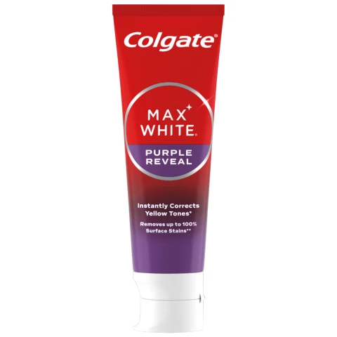 Colgate Max White Purple Reveal Instant Teeth Whitening Toothpaste 75ml
