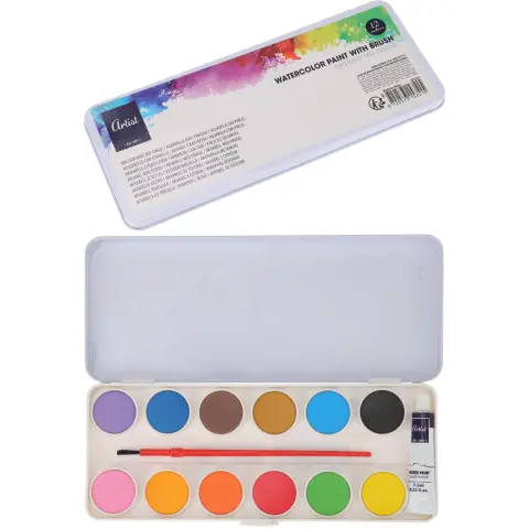 Waterpaint 12 Colors And Brush