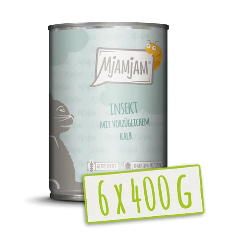 MjAMjAM - Insecten met verfijnd kalfsvlees 6 x 400 g