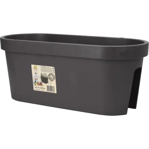 Pont fleuri - 60x27xh25cm - Anthracite
