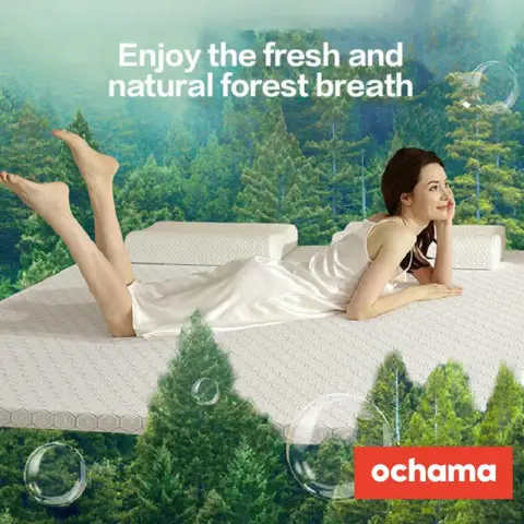 J.Zao Latex mattress 100% Thailand original core imported 93% natural latex 70D double 180x200x5cm Latex Mattress