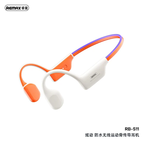 REMAX Yvton RB-S11 Waterproof Wireless Open Ear Bone Conduction Earphones - Orange