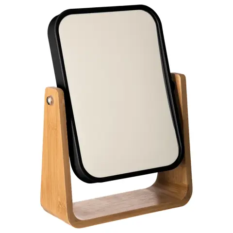 Swing Black Bamboo Mirror Natural