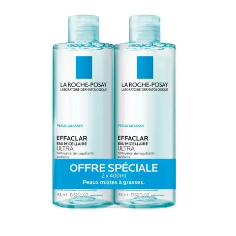 La Roche Posay Effaclar Ultra Micellair Water - 2x 400ml