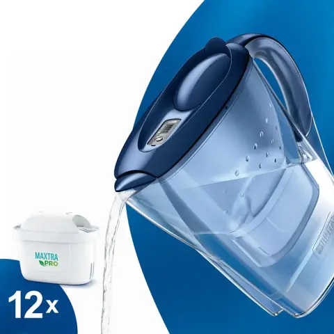 Brita Marella Water Filter Blue 2.4 L + 12*Maxtra Pro