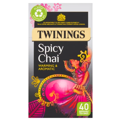 Twinings Spicy Chai 40 Tea Bags 100g