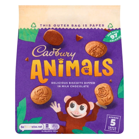 Cadbury Mini Animals Biscuits 96 5g