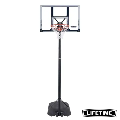 Lifetime Front Court Basketball System with a 44-inch/112 cm Shatterproof backboard