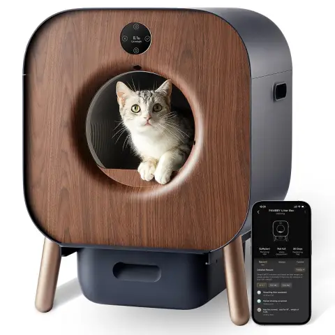 Pawbby Slimme Zelfreinigende Kattenbak - 10-laagse Veiligheidsbescherming - 3 Reiniging modus- Geïntegreerde Geurcontrole - App-bediening