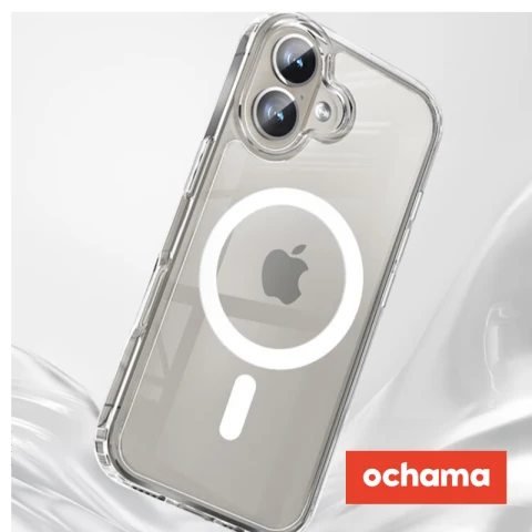 J.Zao iPhone16 Magnétique - Coque de téléphone avec MagSafe, protection de l'écran complet et de l'appareil photo de l'iPhone16, ultra fine, résistante au jaunissement, transparente