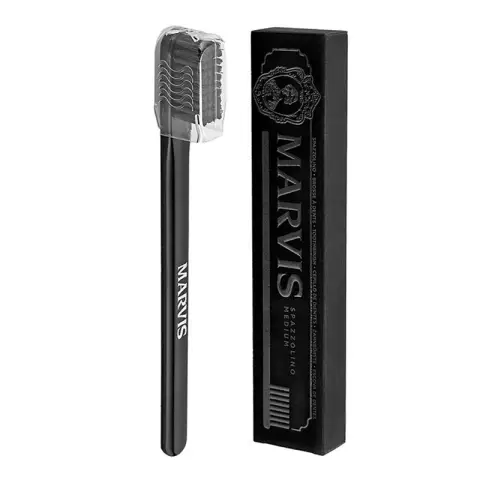Marvis Black Toothbrush Pure Dental Care Pleasure