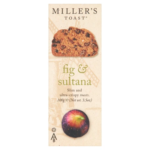 Miller's Fig & Sultana Toasts100g