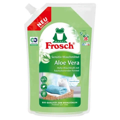 Frosch Waschmittel Flüssig Aloe Vera Sensitiv 1,5 l 25 WL