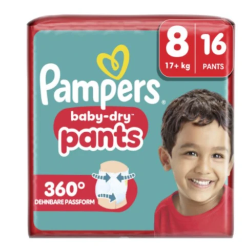 Pampers Baby Dry Pants Size 8 Extra Large 19+kg Single Pack 16 Pcs