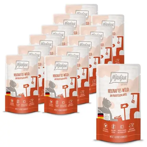 MjAMjAM - Quetschie - Hartig wild met fruitige appels 300g*6