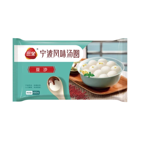 SAN QUAN SQ Klebreisbällchen mit Füllung aus gesüßter roter Bohnenpaste 400g