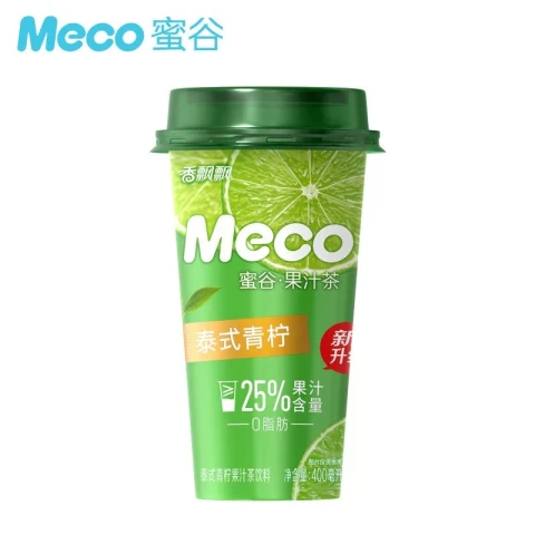 Xiang Piao Piao Meco Thai Lime Fruit Tea 400ml 香飘飘果汁茶泰式青柠400ml