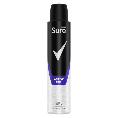 Sure Men  Anti-Perspirant Aerosol Active Dry 200 ml