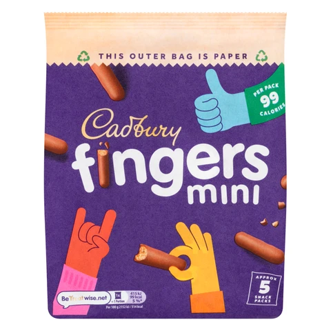Cadbury Mini Fingers Biscuits 96.5g