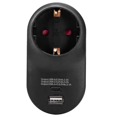 Aigostar Conversion Socket with USB+TYPE-C 16A Plug