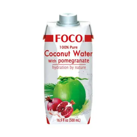 FOCO Kokoswasser Granatapfel M 500ml