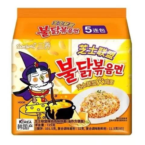 SamYang Buldak Quattro Käse Ramen 145g × 5P