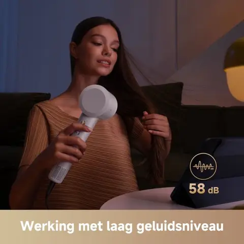 MOVA Tech Turbo - Föhn (wit) - Krachtige Luchtstroom Snel Drogen Slimme Temperatuurregeling