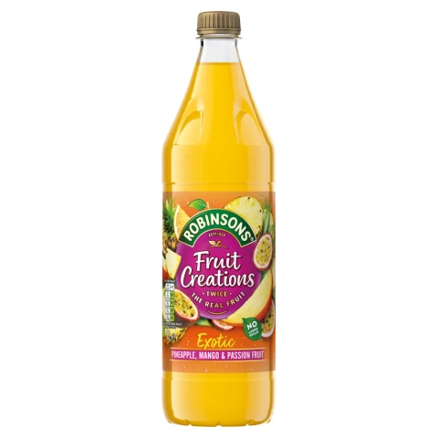 Robinsons Fruit Creations Exotic Pineapple, Mango & Passion Fruit Squash 1 litre