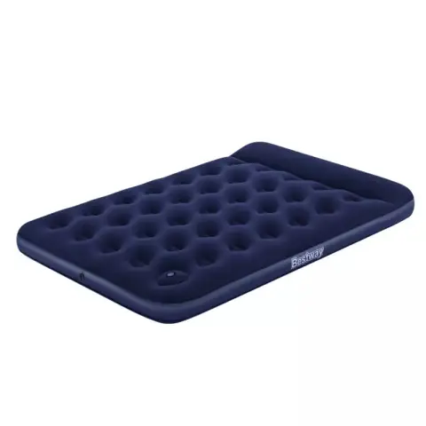 Bestway lit d'air double avec pompe à pied intégrée 191 x 137 x 28 cm