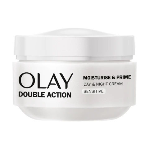 Olay Double Action Moisturise&Prime Day&Night Cream, Sensitive Skin.24H Hydration,5ml