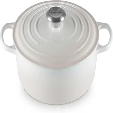 Le Creuset Signature Roaster round 24cm meringue (21177247164430)