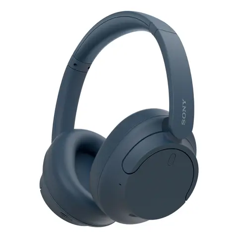 Sony WH-CH720N Draadloze Bluetooth-koptelefoon met ruisonderdrukking – Tot 35 uur batterijduur en snellaadfunctie – Blauw