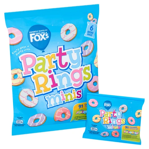 Fox's Party Rings Minis 6 x 21g