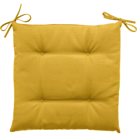 Coussin de siège Korai 40x40cm Moutarde Lot de 4