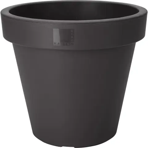 Flowerpot - Round - 25cm - Anthracit