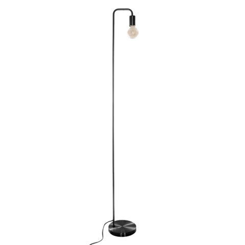 Lampadaire droit Keli 150 cm de haut en métal noir