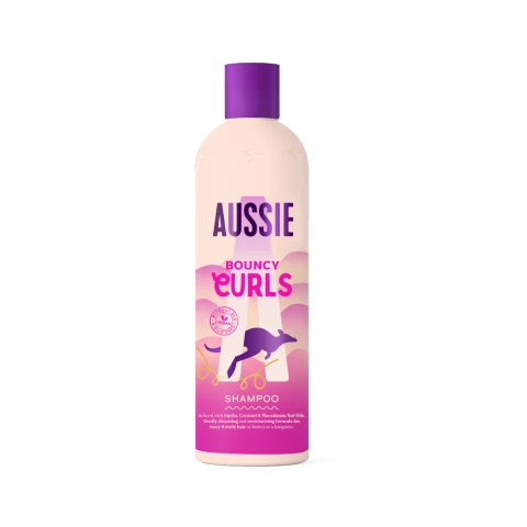 Aussie Bouncy Curls Hydrating Shampoo | For Wavy & Curly Hair | Jojoba, Macadamia Nut & Coconut Oils