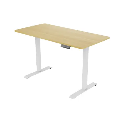 Loctek Ochama X Electric Height Adjustable Desk Frame-Dual Motor-140x70cm-oak OCM262-14070-O