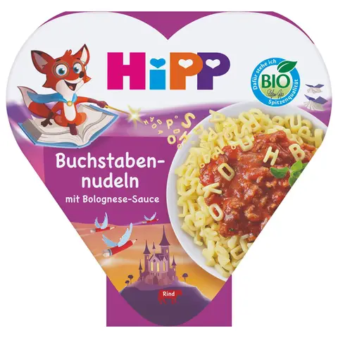 HiPP Kinderteller Nudel-ABC mit Bolognese-Sauce ab 1 Jahr 250 g