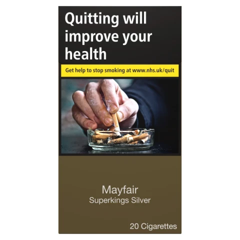 Mayfair Silver Super King Size 20 Cigarettes