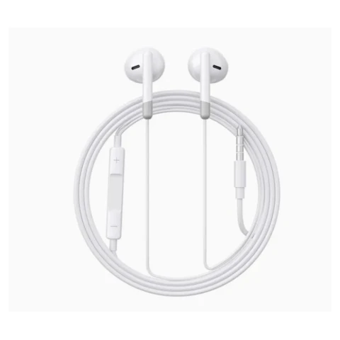 Joyroom JR-EW01 In-Ear-Kopfhörer mit Kabel und Mini-Klinkenstecker und Fernbedienung - weiß