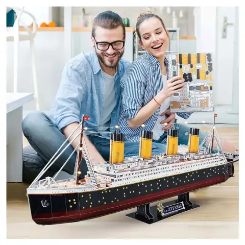 CUBIC FUN 3d Puzzle Titanic LED