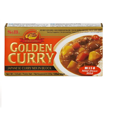 S&B Golden Curry Sauce Mix - Mild (No Meat Contained) 220g S&B 日本金装微辣咖喱 220克