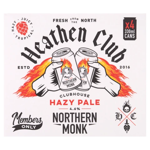 Heathen Club Clubhouse Hazy Pale 4 x 330ml